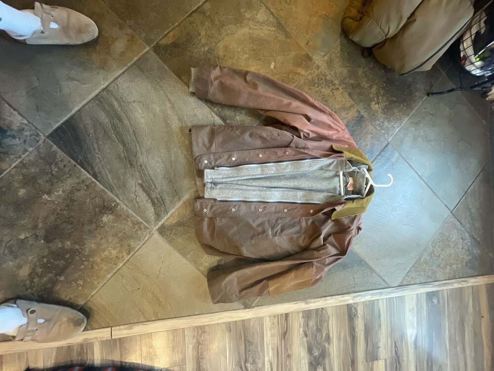 Filson Garment Vintage Virgin Wool Lined Waxed Cotton Field Jacket